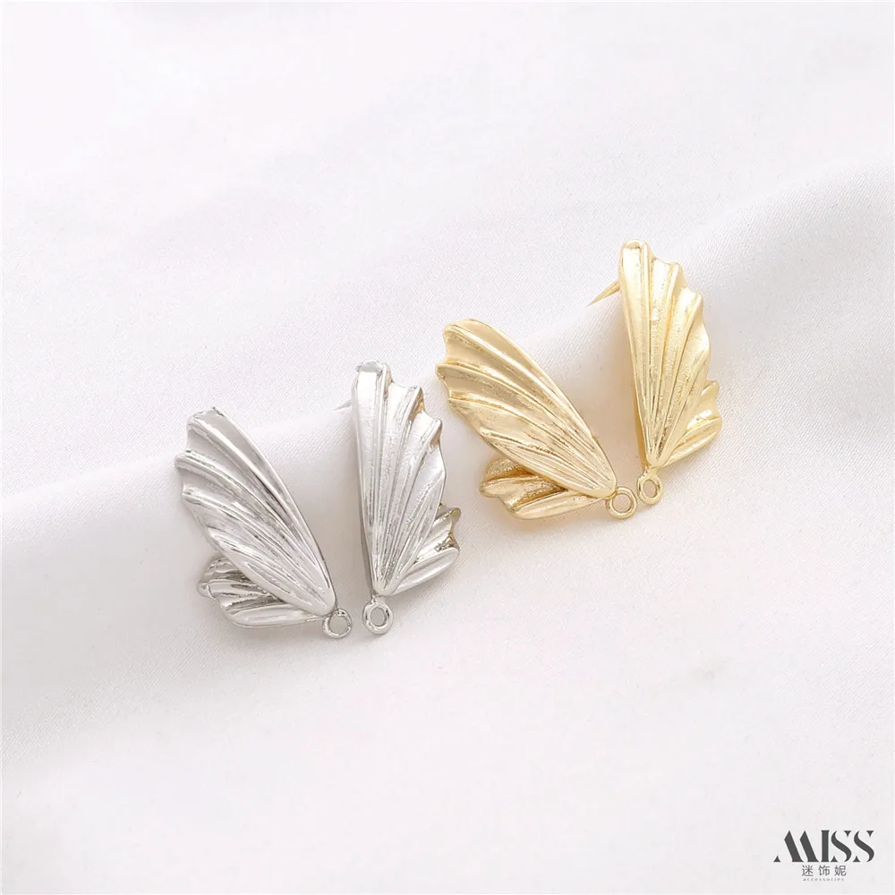 Игольчатые крылья бабочки из серебра 925 пробы с золотым покрытием 14 к подвесными