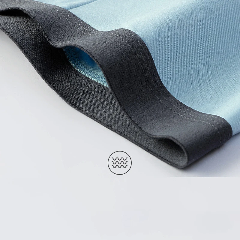 4Pcs Underwear Men Boxer Shorts Ice Silk Antibacterial Boxershorts Fashion Male Panties Modal Men Underpants Lingeries 4XL