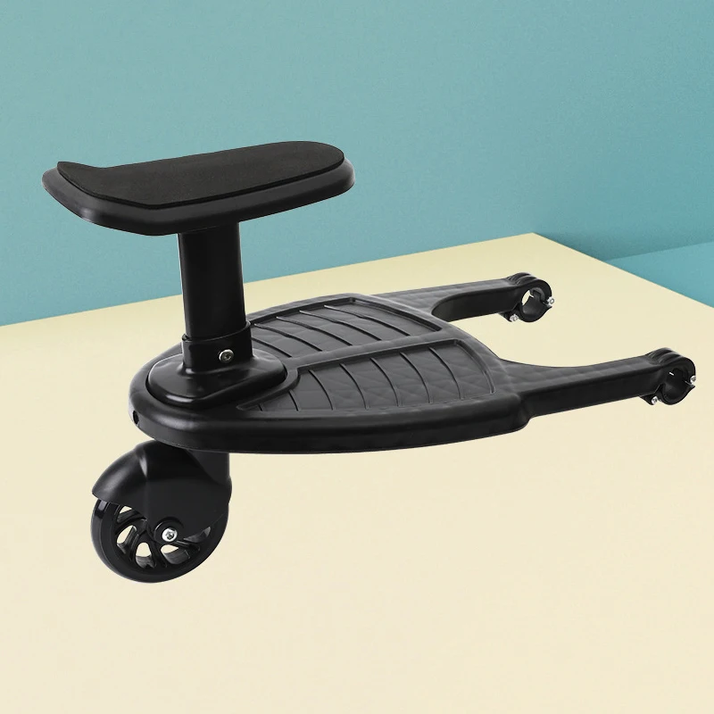 

Fashion Children Stroller Pedal Adapter Second Child Auxiliary Trailer Twins Scooter Hitchhiker Kids Standing Plate with Seat