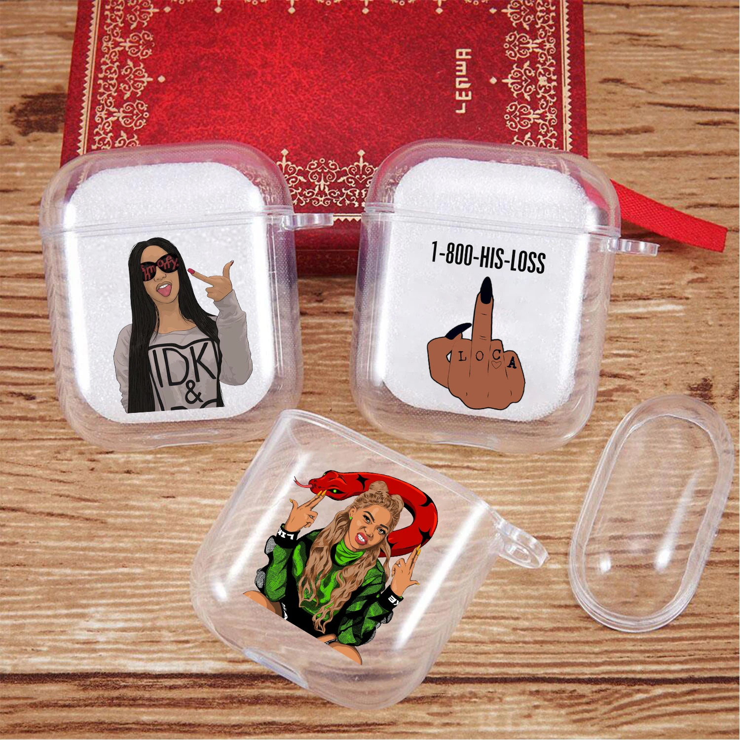 

MAKE MONEY Cash Blackhead Sweet Spoiled Girl Headphone Case for Apple Airpods 1 2 3 Soft Case AirPods Pro Case Charging Case