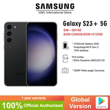 NEW Samsung Galaxy S23 Plus 5G Smartphone 256GB/512GB  Qualcomm Snapdragon 8 Gen 2 120Hz AMOLED 2X Display Android13 25W