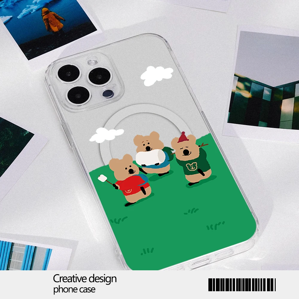 Чехол для телефона с рисунком Динотаэн iPhone 12 11 13 14 15 16 Max Pro Plus магнитный