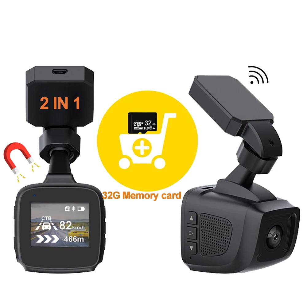 Karadar Автомобильный видеорегистратор HD дисплей с GPS русская сигнализация