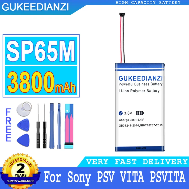 

Bateria 3800mAh High Capacity Battery For Sony PSV VITA PSVITA 1000 PSV1000 SP65M PCH-100 Mobile Phone High Quality Battery