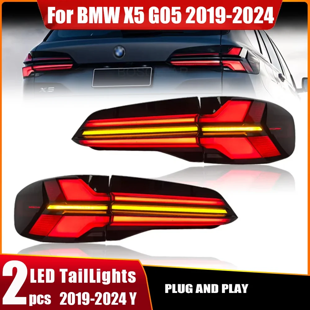 Автомобильные задние фонари в сборе для BMW X5 2019-2024 аксессуары G05 светодиодные