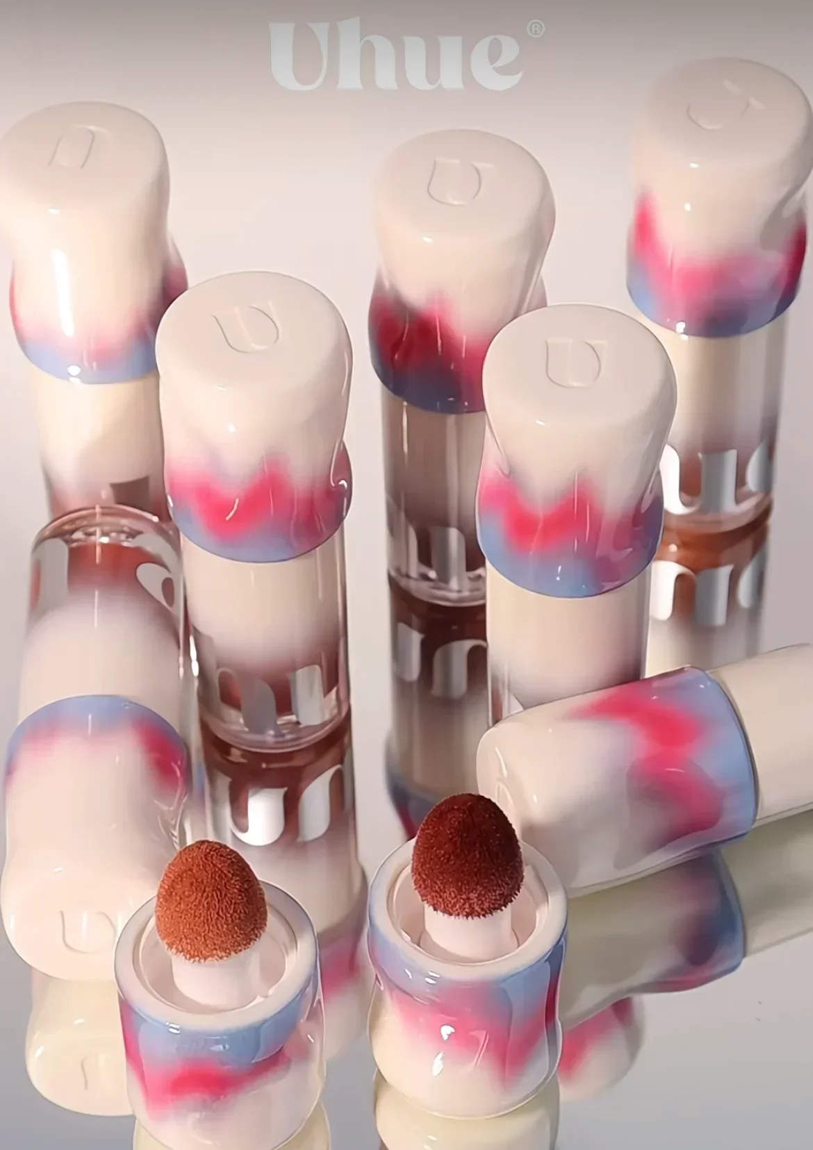 Многоцелевые жидкие румяна Uhue для лица губ щек тени век крем увлажняющий