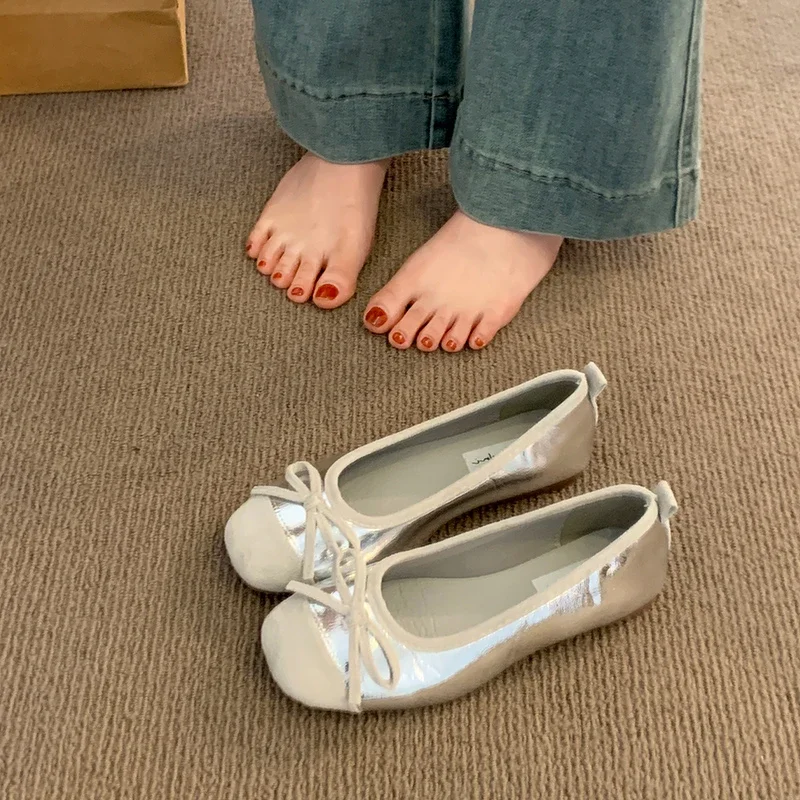 Туфли женские без шнуровки Мэри Джейн удобная мягкая подошва балетки плоская с