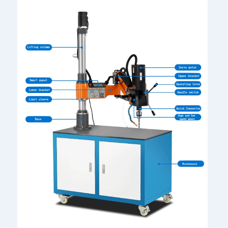 

M30 model Multi functional Flex Electric Arm Servo Metal drilling and on one machine