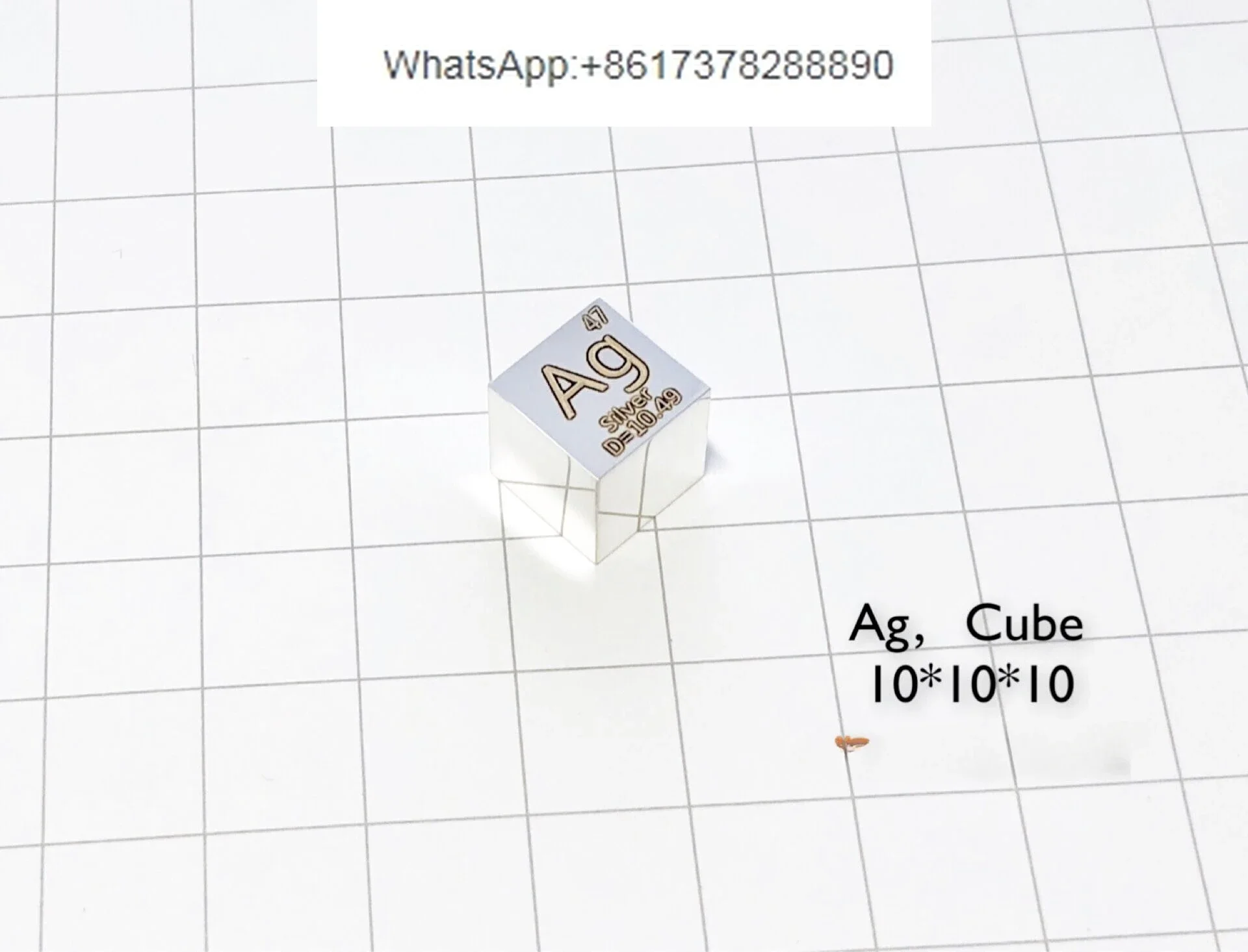 Полностью зеркальный Серебряный куб-мишень периодический фенотипический куб