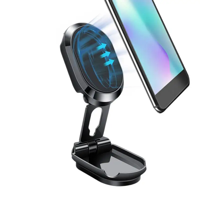 

Magnetic Car Phone Holder Dashboard Mount Folding Magnetic Car Phone Holder 360 Degree Rotation Magnet Cell Phone Mount For Car