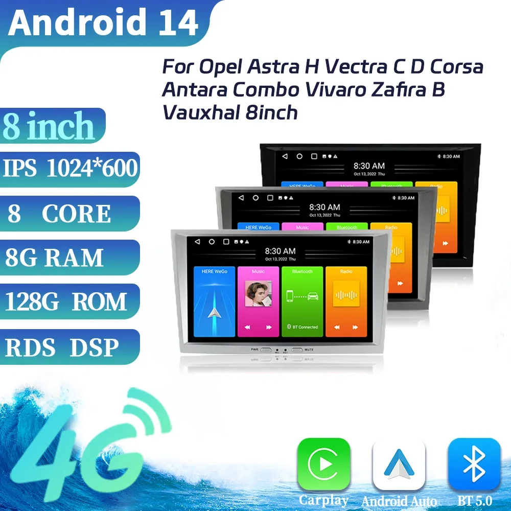 Android для Opel Astra H Vectra C D Corsa Antara Combo Vivaro Zafira B Vauxhal Carplay Мультимедийное автомобильное