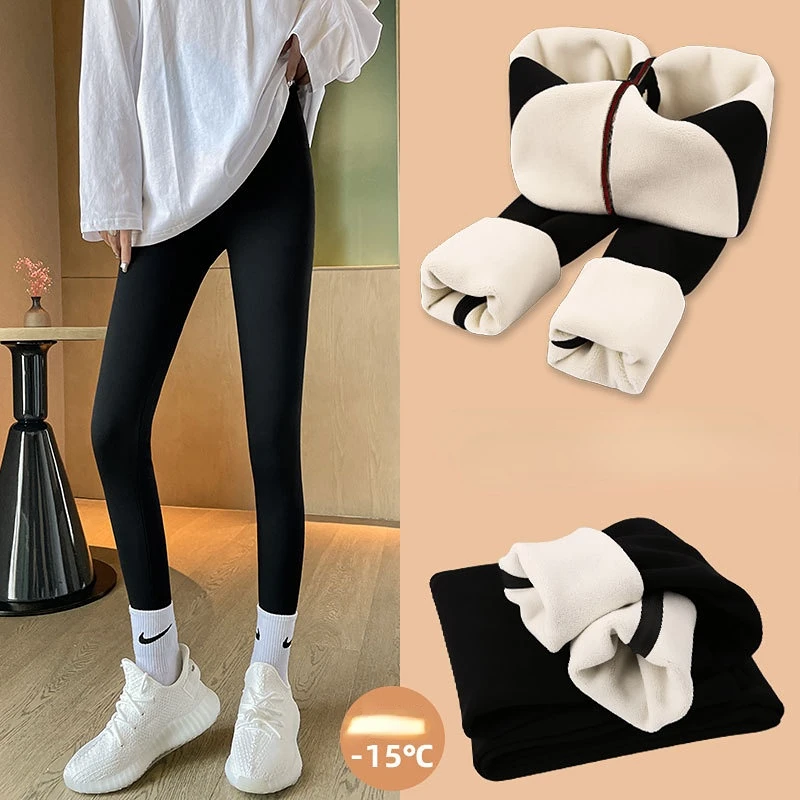 Cashmere Warm Pants Women's Outer Wear Autumn Winter Thickened Velvet Pants Yoga Winter Warm Bottoming Cotton women leggings