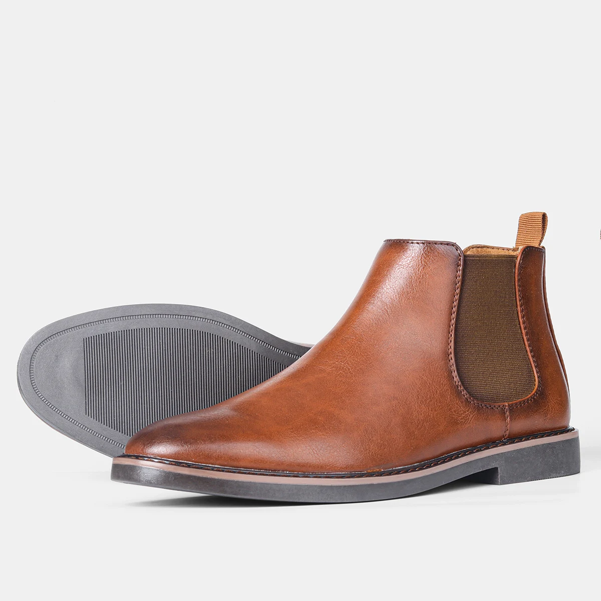 

40-46 Men Chelsea Boots Dropshipping Brand Retro Leather Men Ankle Boots Comfortable Shoes for Men Platform Shoes 2022 New