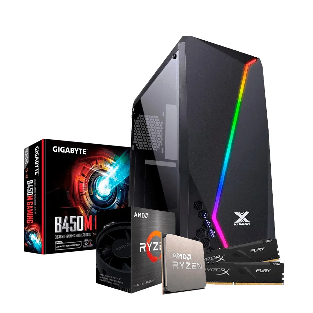 

PC Gamer ENIFLER Lynx AMD Ryzen 5 5600G, B450M, 16GB RAM, SSD 240GB NVME