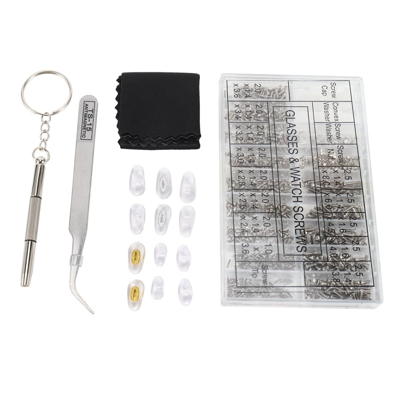 

NEW-Assorted Size Screws For Watch Clock Eye Glasses Optician Watchmaker Repair Part Tool