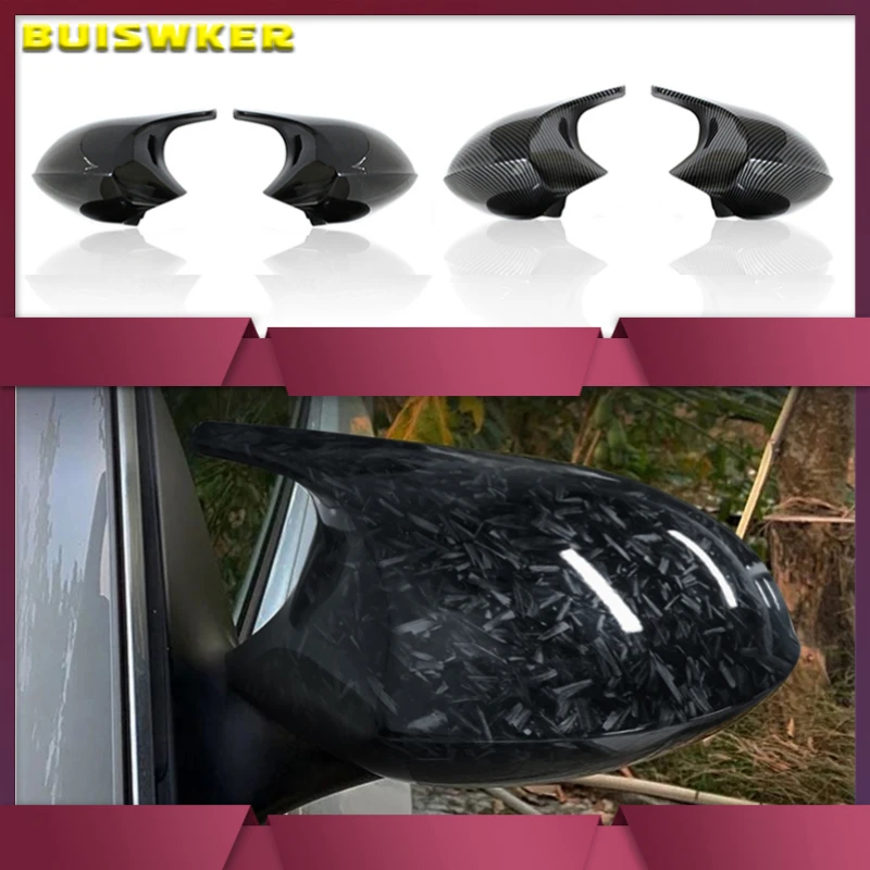 

Replacement Rearview Side Mirror Covers Cap For BMW E90 E91 E92 E93 E81 E87 E82 E88 3 1 Series M Accessories Carbon Fiber Gloss