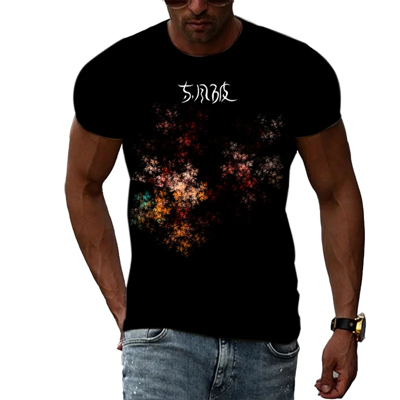 

2023 Camiseta с 3D принтом для мужчин, с персональным принтом, стиль Харадзюку, хип-хоп, неформальный, для летнего сезона