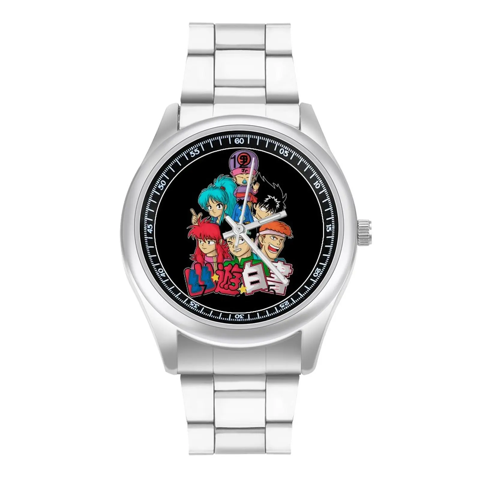 

Cute Faces Hakusho Art Yuyu Anime Quartz Watch Yuu Yuu Hakusho Casual Man Wrist Watch Design Steel Outdoor Cheap Wristwatch