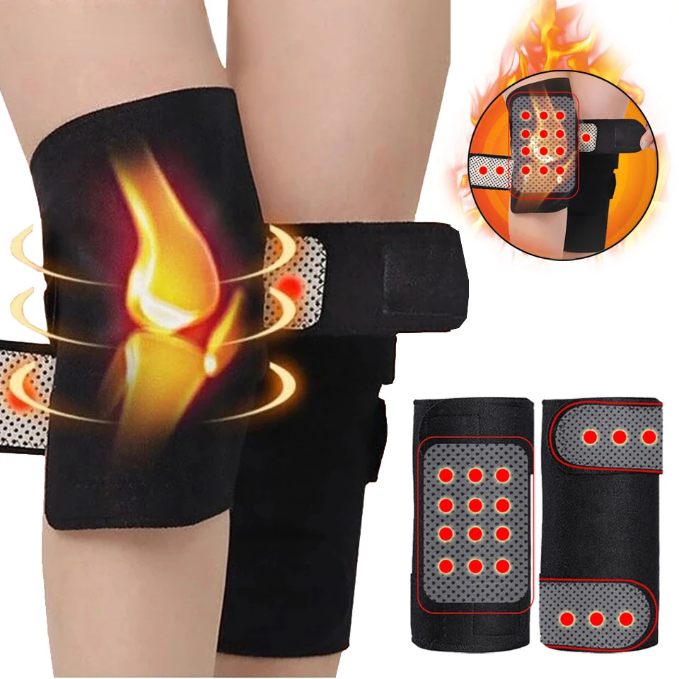 

1Pair Tourmaline Self Heating Knee Pads Support Magnetic Therapy Kneepad Protective Belt Pain Relief Arthritis Knee Patella