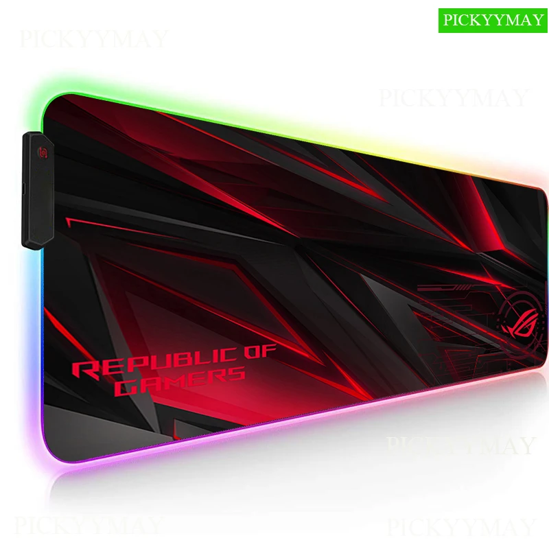 

ASUS RGB LED Desk Mat XXL Computer Mousepad RAZER 80x30 90x40cm Backlight Keyboard Cover Table Mouse Gaming Mouse Pad RGB Carpet