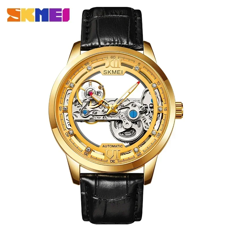 SKMEI M031 Роскошные автоматические мужские часы механические из цинкового сплава
