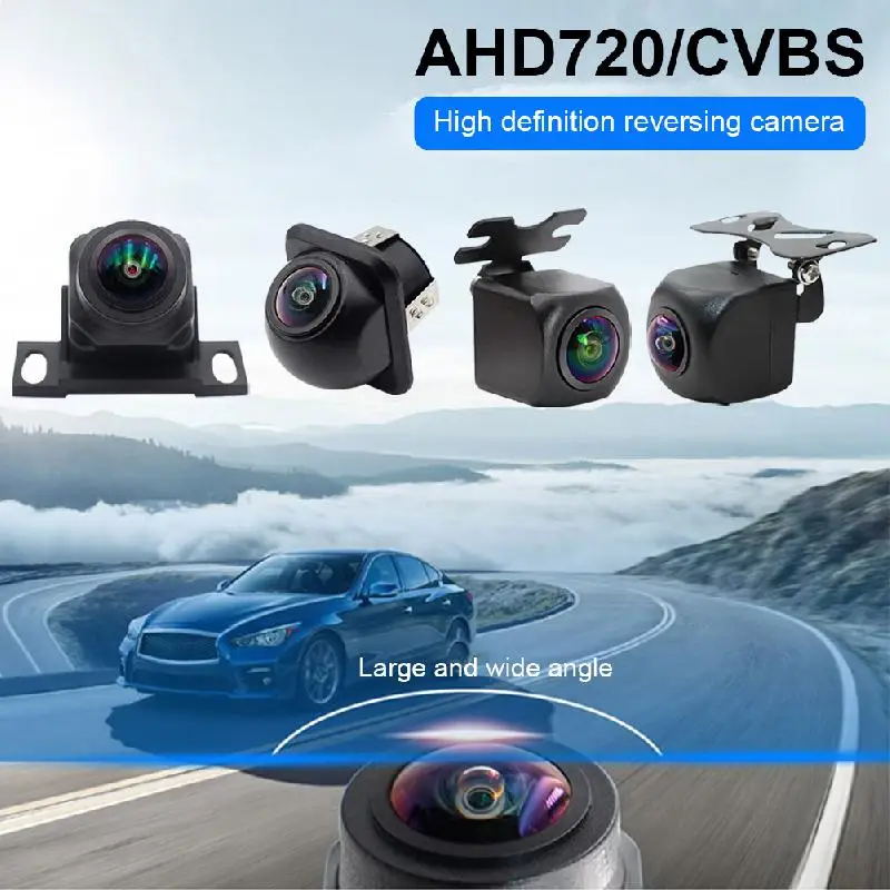 Автомобильная камера заднего вида AHD720/CVBS 170 ° Широкоугольная регулируемая