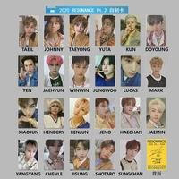 kpop 2020 resonance pt 2 departure edition same style homemade card high quality signature card jisung jeno gift fan collection