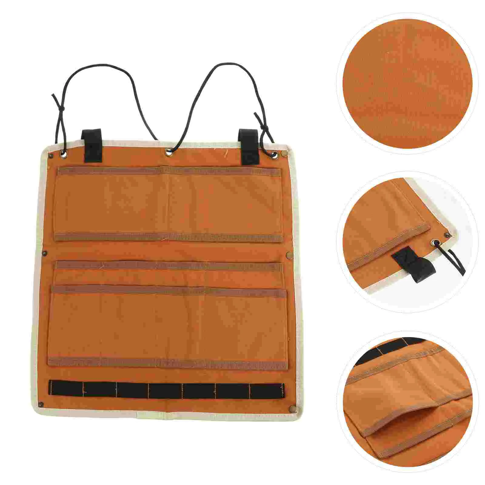 

Flatware Storage Tableware Cutlery Dinnerware Pouch Hanging Camping Picnic Outdoor Canvas Utensil Outside Spoon