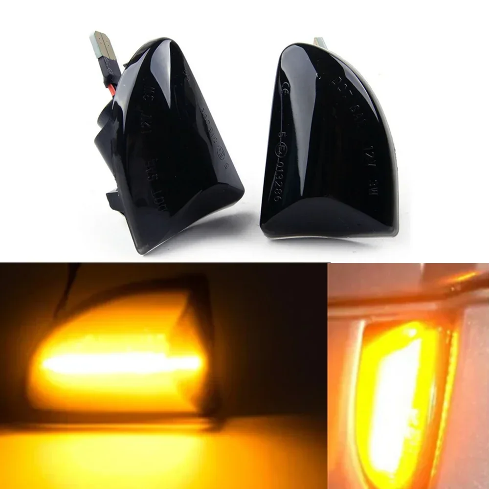 2 шт. динамические светодиодные боковые габаритные огни указатель поворота