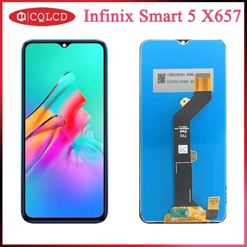 

New Original 6.6"Pantalla For Infinix Smart 5 LCD X657 X657C Hot 10 Lite X657B LCD Display Touch Screen Digitizer Assembly