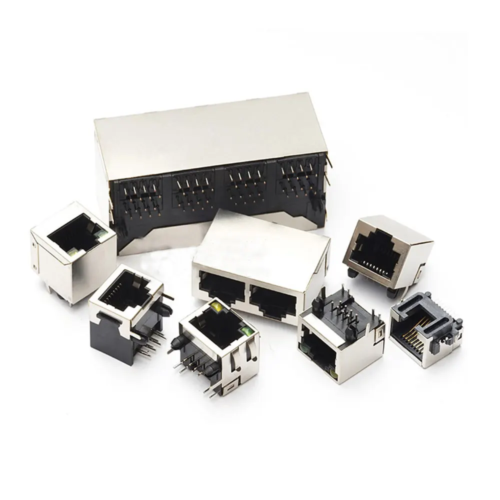 Сетевой Ethernet гнездовой разъем YUXI RJ45 8P8C 10P8C светильник кой