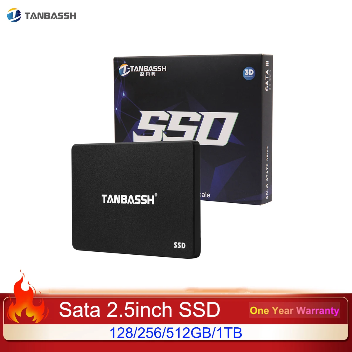 

Твердотельный жесткий диск TANBASSH, SATA 2,5 дюйма, 128 ГБ, 256 ГБ, 512 ГБ, ТБ, Sata3 протокол SSD для настольных компьютеров и ноутбуков