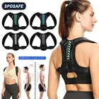 Корректор осанки для спины и плеч, регулируемый Корректор осанки, поддержка ключиц и позвоночника, для дома и офиса, для верхней части спины и шеи