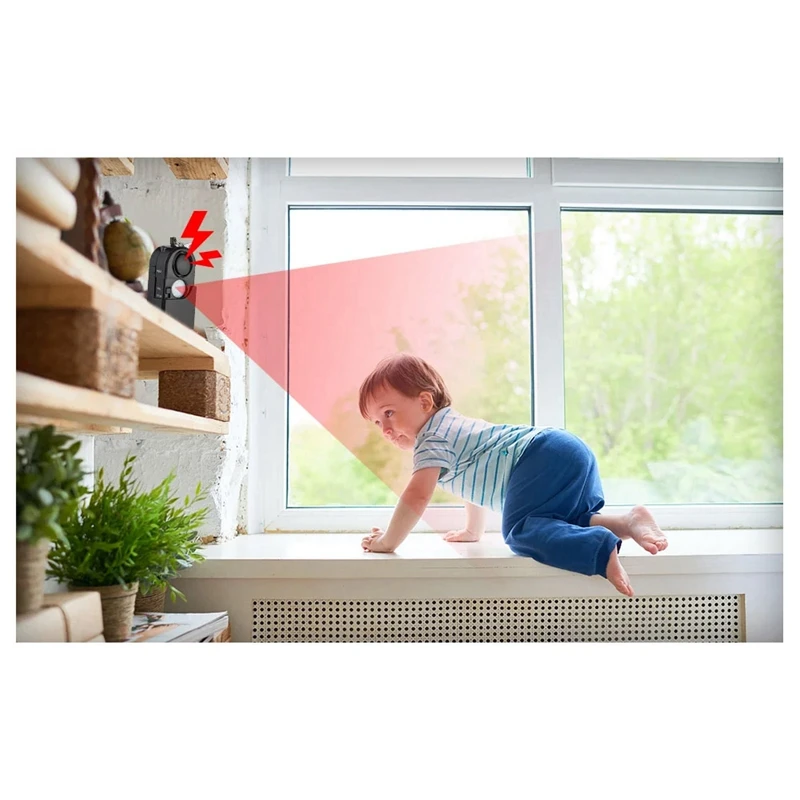 4 шт. портативный мини-детектор движения сигнализация 120 дБ сирена SOS светодиодный