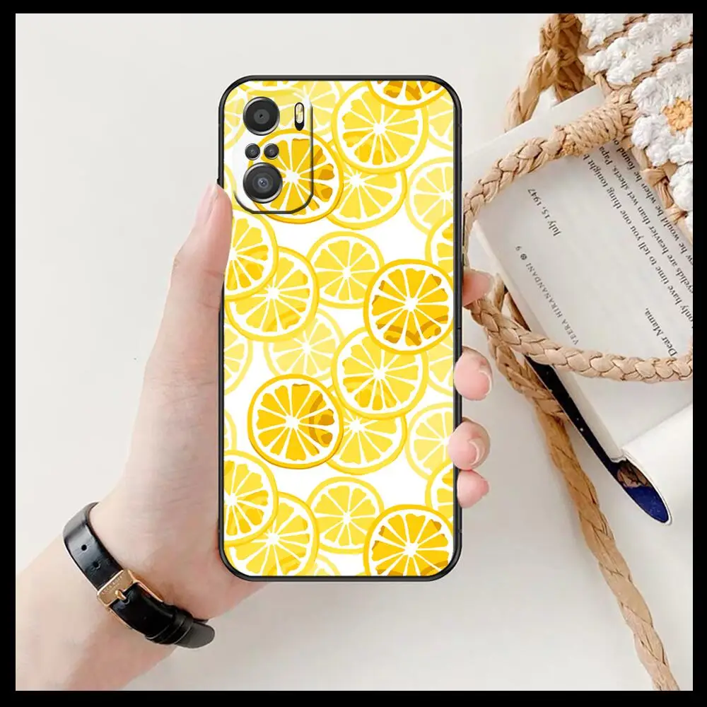 Чехол для телефона с изображением фруктов и лимона xiaomi redmi 11 Lite pro Ultra 10 9 8 MIX 4 FOLD 10T