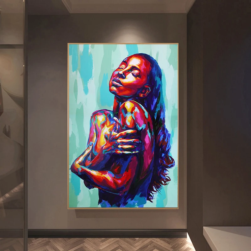 

Настенная живопись с обнаженными фигурами Картина на холсте «женщина» African африканские плакаты и принты Современные картинки для гостиной украшение для дома