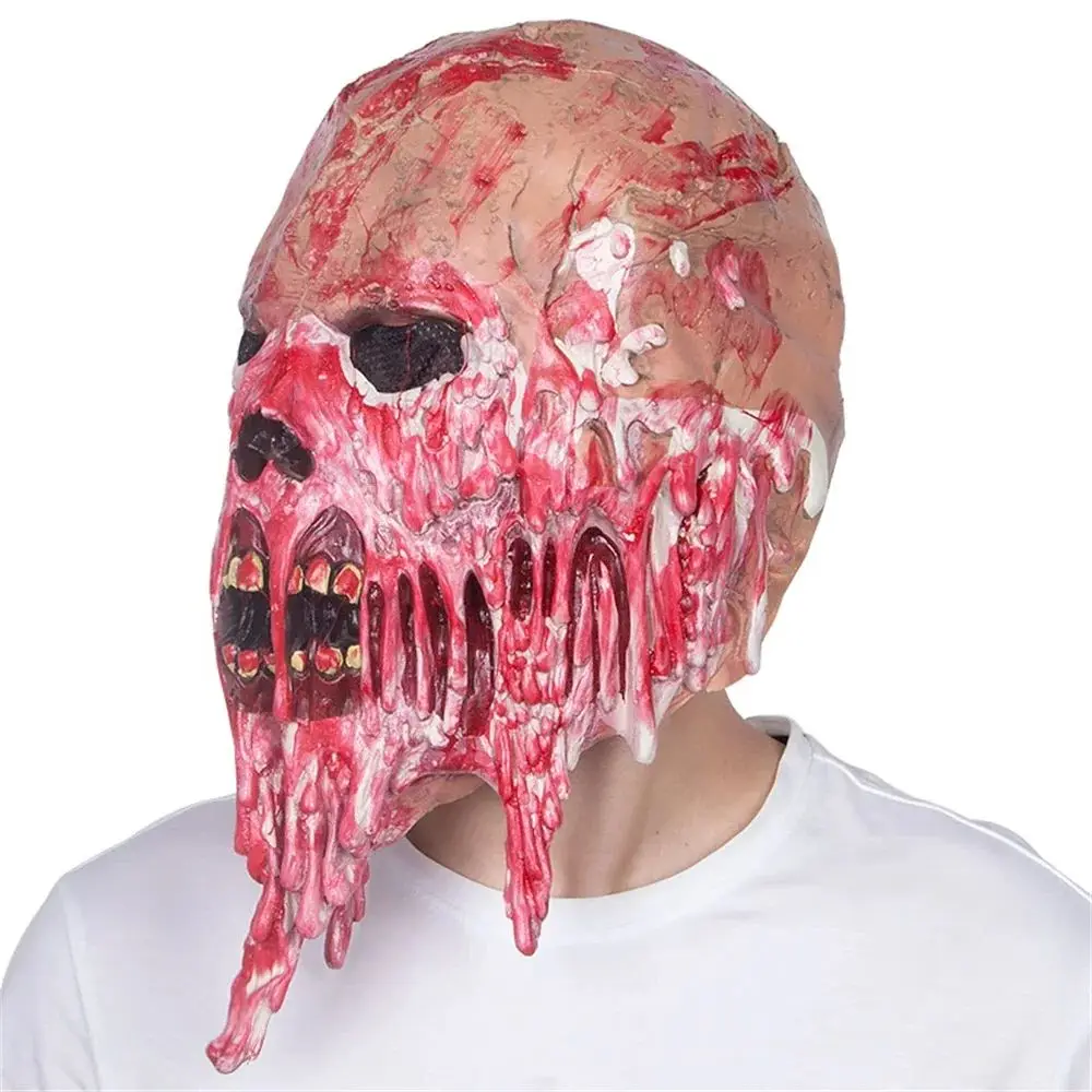 1 Шт. Маска Зомби Ужасов На Хэллоуин Искусственный Карнавал Дьявол Талисман