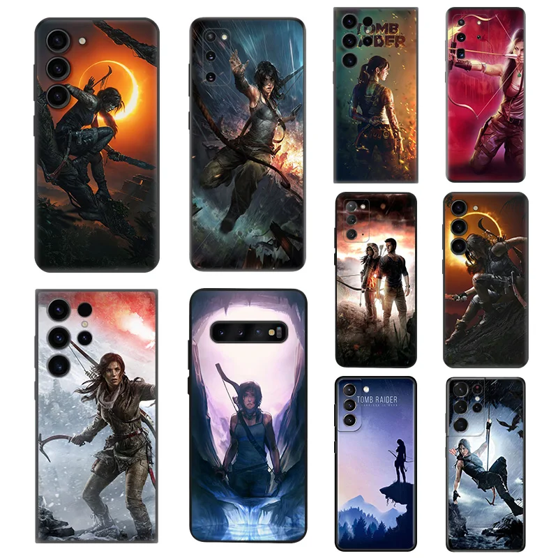 

Силиконовые черные чехлы для телефонов Samsung Galaxy S23 Ultra 5G S22 S21 S20 FE Plus Note 20 10 9 8 S10 E Lite