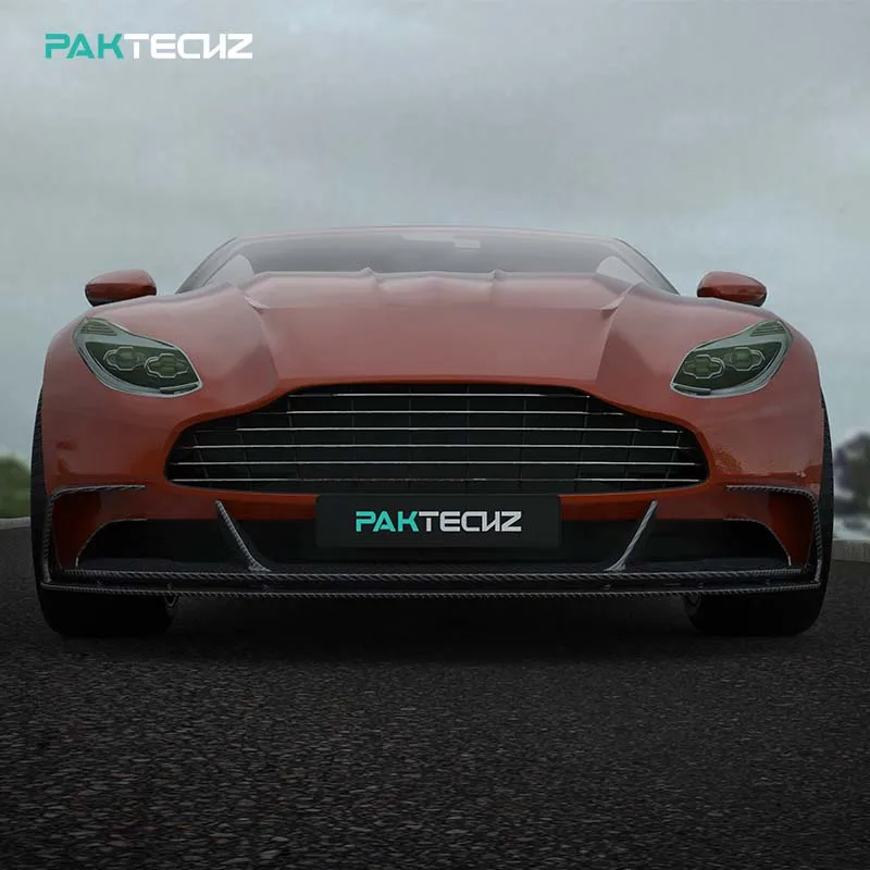 Фото Комплект обвеса из сухого карбона Paktechz: нижний передний сплиттер для Aston Martin DB11 №3