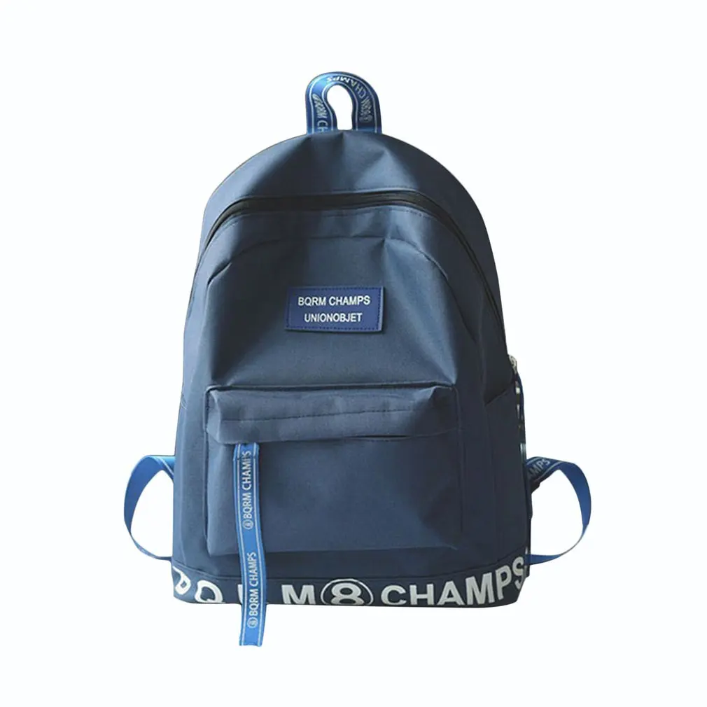 

Cute Women Backpack Fashion Alphabet Printed Large Capacity Multi-purpose Canvas Backpack Students School Bag Travel Bag