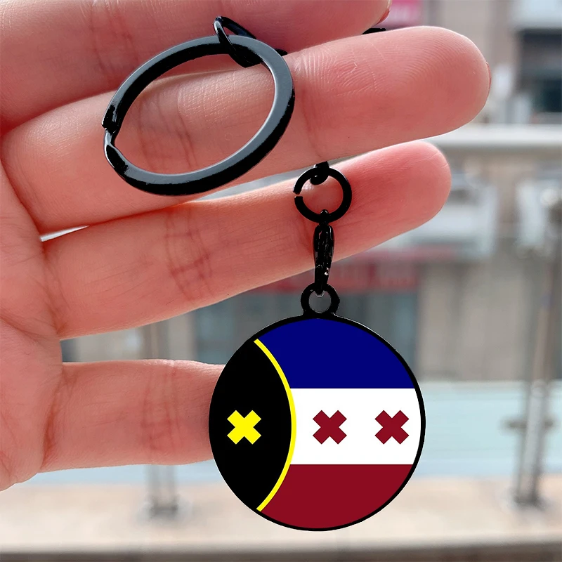 

Fashion Flag Circle Manberg Cool Key Tag Motorcycles Cars Backpack Chaveiro Keychain For Friends Key Ring Gifts Accessories