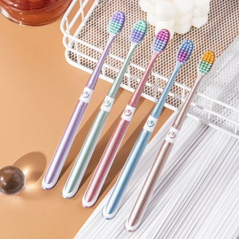

New Oral Health Care Tongue Coating Toothbrush Soft Hair Detachable Travel Convenient Net Scraper Toothbrush Of Family Suit