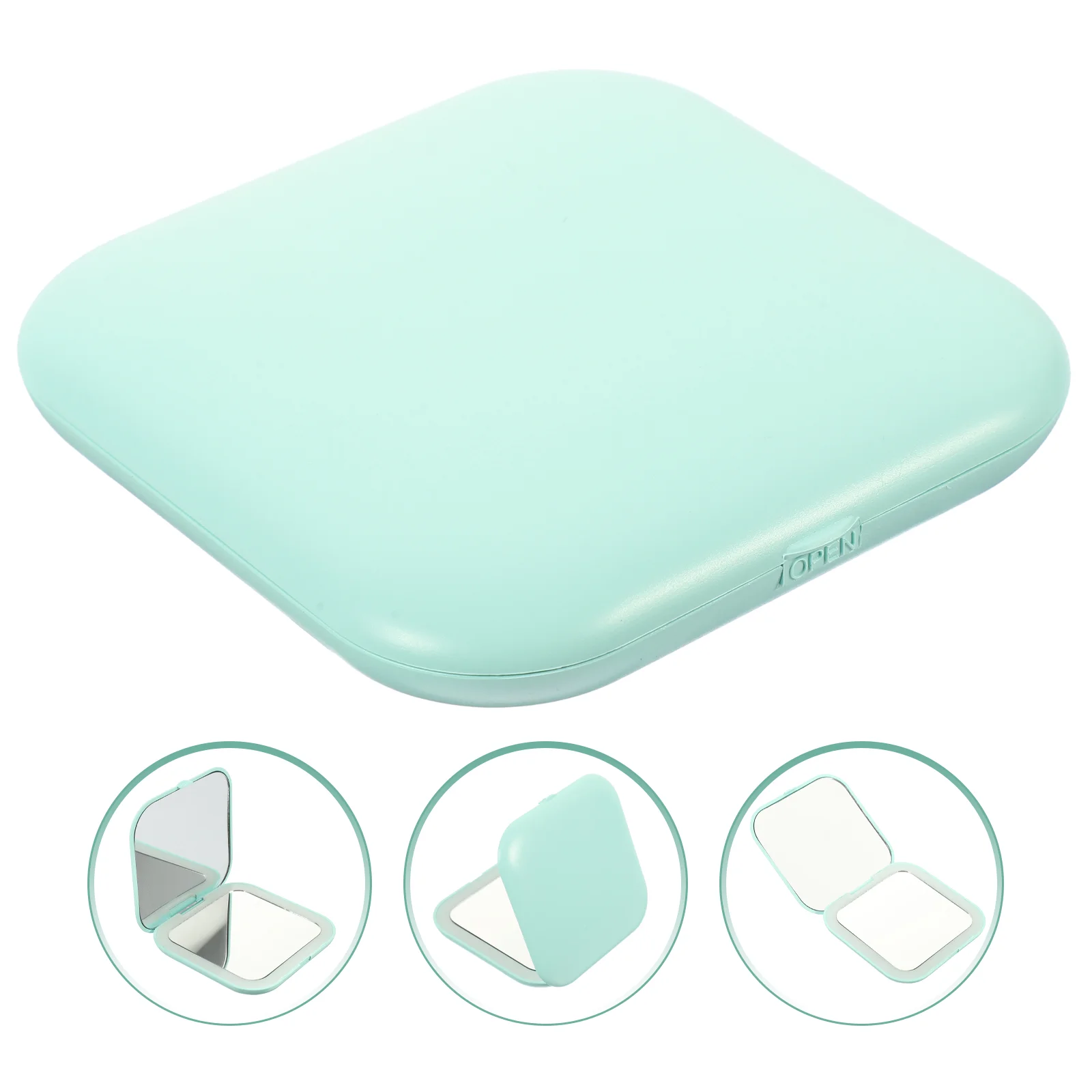 

Mirror Mirrors Makeup Travel Vanity Lights Light Led Pocket Women Portable Folding Compact