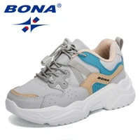 bona 2022 new designers chunky sneakers lightweight children casual running shoes tenis jogging footwear child walking shoes