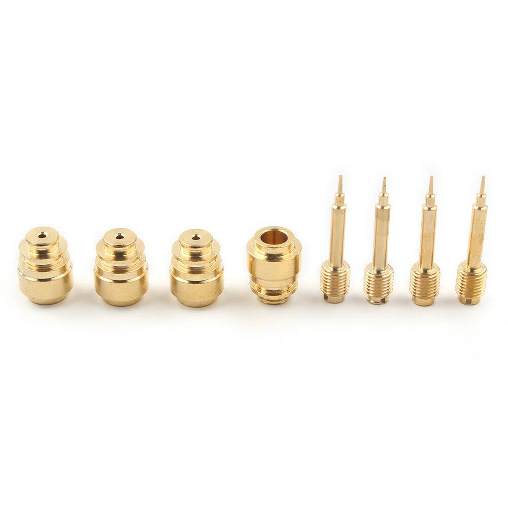 

4 Sets Carburetor Rebuild Kits Motorcycle Light Weight Practical Rubber + Copper Complete Carburettor High-Quality