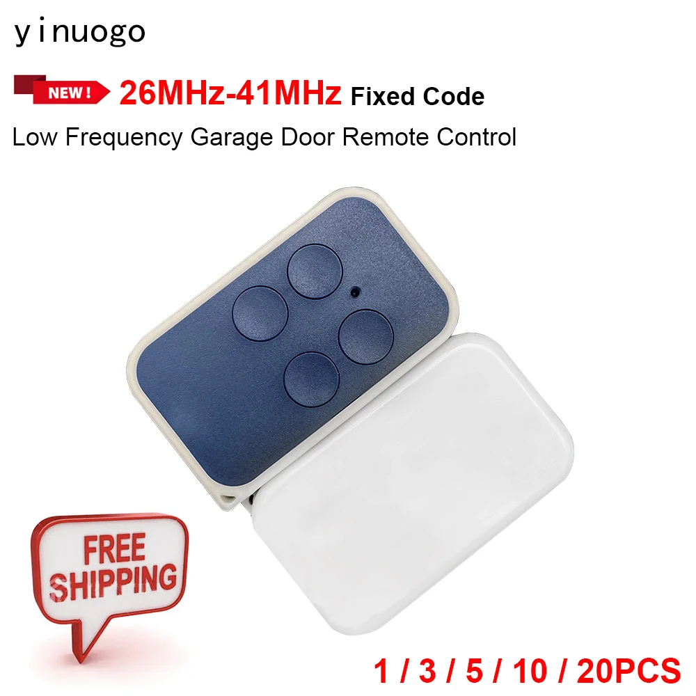 

For Low Frequency Garage Door Remote Control Duplicator 26MHz-41MHz Fixed Code 26.975MHz 26.995MHz 30.075MHz 30.875MHz 40.665MHz