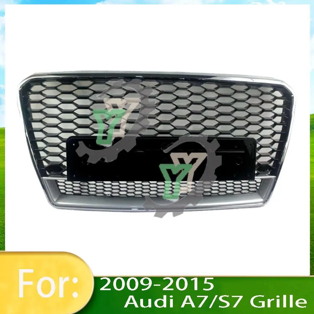 

For Audi A7/S7 20009-2011 2012 2013 2014 2015 Car Front Bumper Grille Centre Panel Styling Upper Grill (Modify For RS7 style)