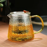 japanese style large capacity glass teapot handmade fish scale glass pot 2022 new hot office home kitchen accessories