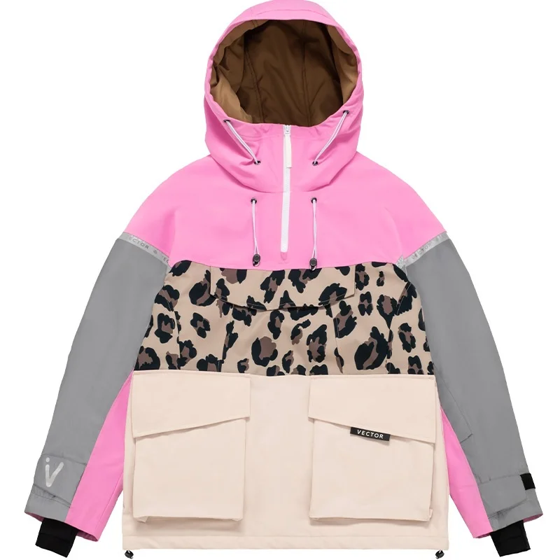 Векторный лыжный костюм мужской и женский топ новый чехол с капюшоном