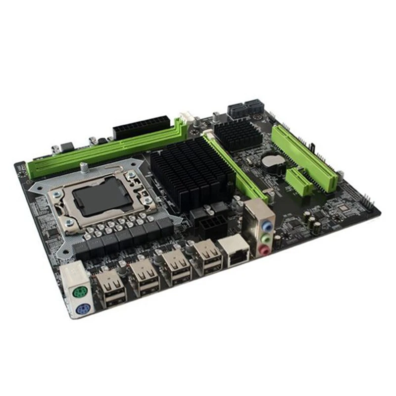 

Материнская плата X58 LGA1366, материнская плата с поддержкой процессора XEON X5650 X5670 серии с процессором X5650 + DDR3 4 Гб 1066 МГц ОЗУ